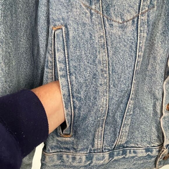 Vintage men’s trucker jacket size XL by Structure - Picture 3 of 8